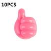 4/10Pcs Self Adhesive Silicone Thumb Wall Hooks Multifunctional Adhesive Cable Organizer Clip Key Hook Wall Hanger Storage Hooks
