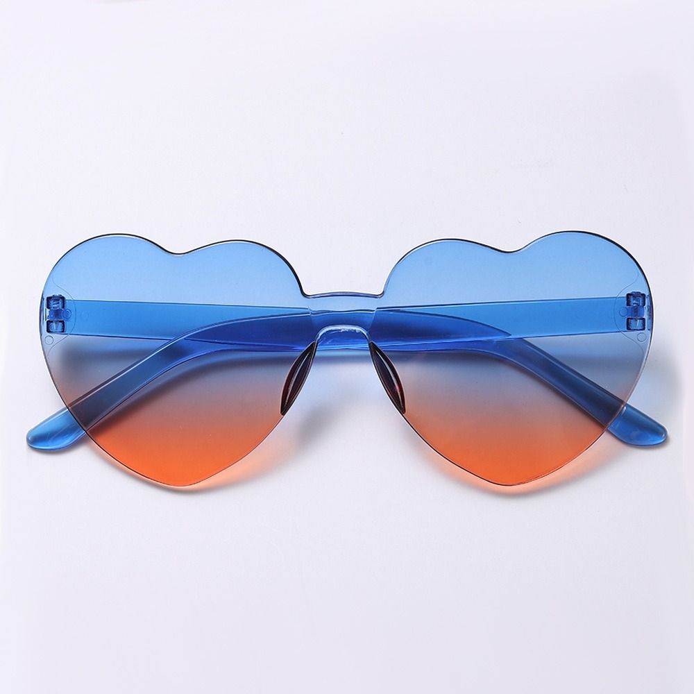 Adults Colorful Candy Color Party Sun Glasses Shades Heart Glasses Heart-shaped Sunglasses