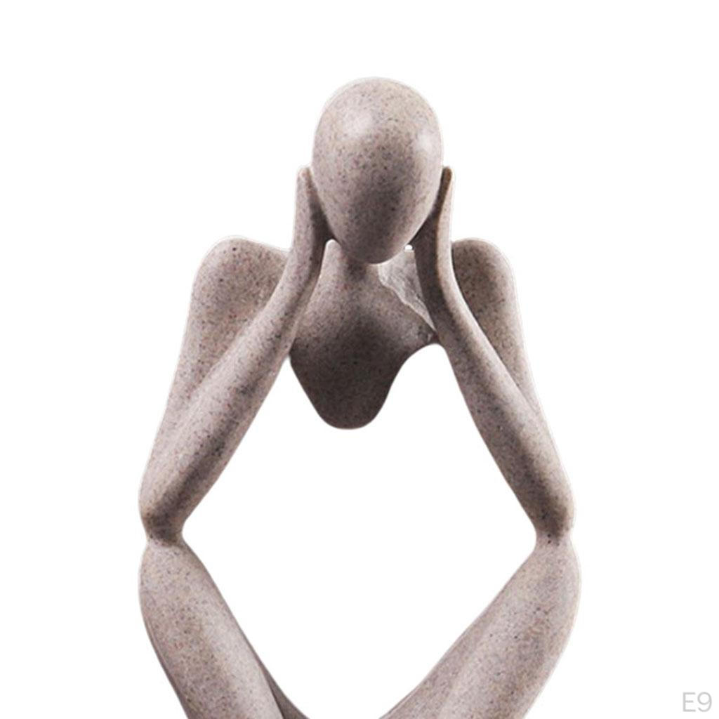 Abstract Desktop Sculpture Thinker Style Collectible Figurines Bookshelf Decor Birthday Gift