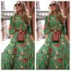 New Floral Print Long Dress Women Dresses Sexy Casual Beach Dress