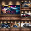 Modern Supercar Canvas Paintings Cool Rally Race Racing Car Posters and Prints Wall Art Pictures for Living Bedroom Home Decor No Frame