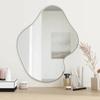 VidaXL Wall Mirror Makeup Vanity Cosmetic Bedroom Decoration Bathroom Living Room Interior Silver 348270