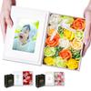 TUKUMO Soap Flower Photo L 2L Retirement Gift for a New Flowers That Never Photo Wedding Book-shaped Frame, Gift, Size, Size, Box, Mother's Day,