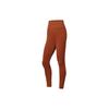 Li Ning Solid Color High Waist Shaping Fitness Pants Women Bottoms Brown-Red AULS052-16