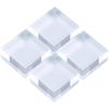 Tsukushi Science Acrylic 4 for and As a Clear Display 60mm Blocks, 60x60x30mm, Pieces, Clear, Display, Photography, Base, Stand, Rectangular, Cuboid,