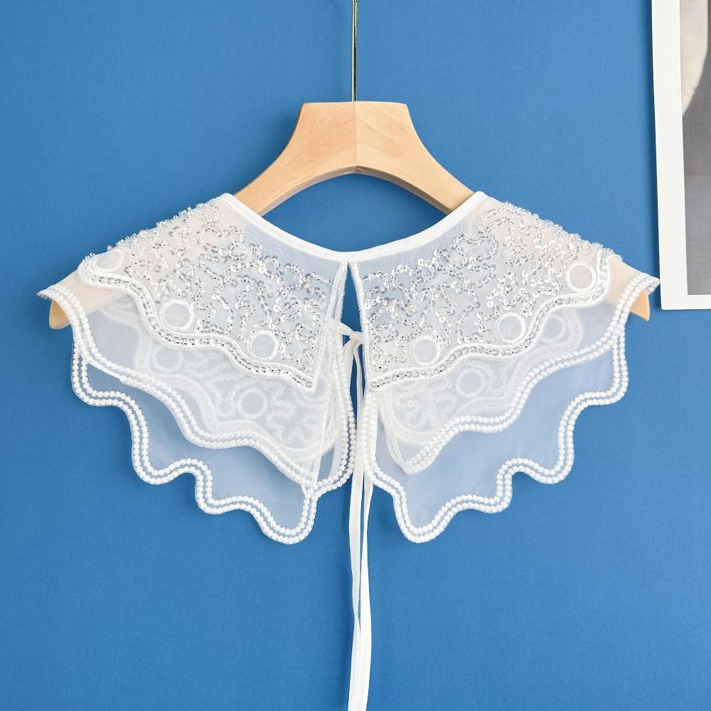 Поддельный воротник Динчжу Шаль воротник Платье Блузка Декор Передняя планка Воротник Новый Поддельный воротник