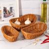 Brown Bread Tray Oval Organization Box Gift Kitchen Storage Basket