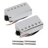 FLEOR Humbucker Pickup Ceramic Guitar Neck Bridge Pickup Set Chrome Fit Les Paul Style Electric Guitar +