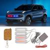 4 In 1 Led Wireless Control Strobe Warning Signal Light Grille Flashing Light Bar Red Blue Beacon