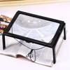 PVC Reading Magnifying 3X Magnifier Page Optical Magnifying New LED Lens Desk  For Sewing