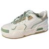 Lifestyle Series Classic Fashion Sports Durable Increased Height Low-Top Skate Shoes Women Sneaker White Green 122438028-4