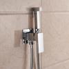 Brass Bathroom Bidet Faucet Black High Pressure Shower Tap Washer Mixer Cold Hot Water Mixer Crane Square Shower Sprayer Head