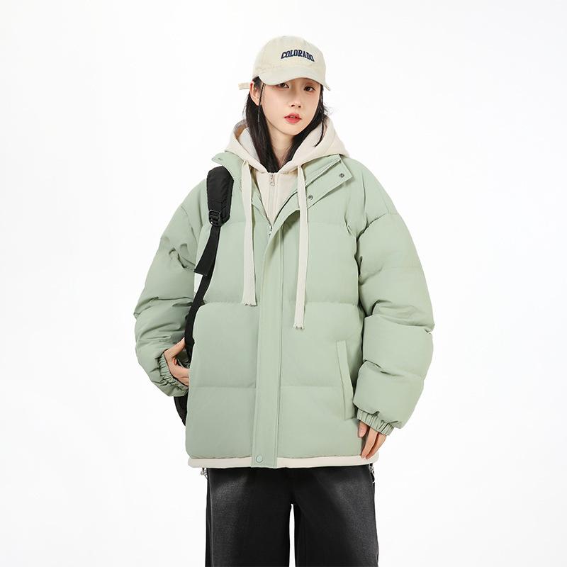 Men's Casual Cotton Jacket Hooded Solid Color Winter Daily