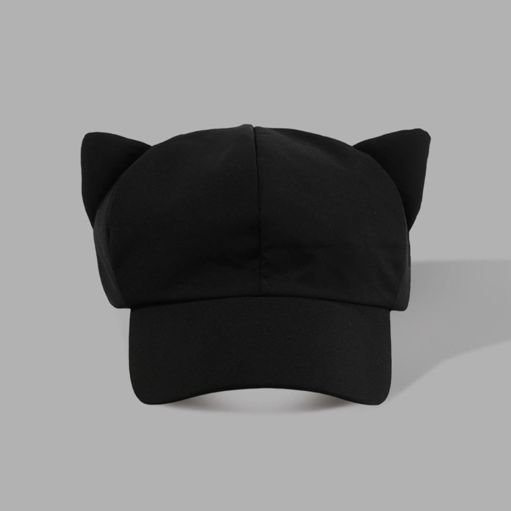 Casual Y2k Cat Ear Hat Korean Peaked Cap Lovely Women's Baseball Hat  Girl