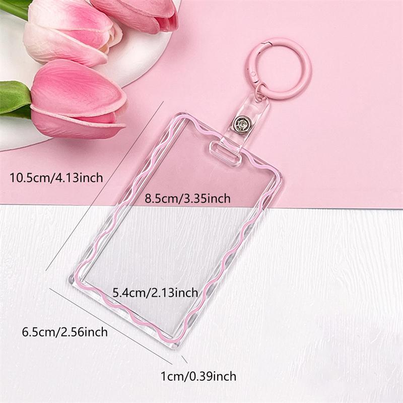 Transparent Card Holder Student Campus Card Meal Card Bus Card Storage Protective Case