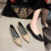 Spring and Autumn New Pointed Flat Bottom Fashion Foot Cover Professional Comfortable Single Shoes