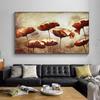 Canvas Art Painting Lotus Leaf Flower Idyllic Creative Decor Picture Modern Vintag Decoration For Living Room Oil Plant Pictures