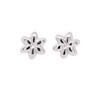 KASHIMA Pt900 Flower Earrings [KASHIMA] [Platinum] -Decoration Pierce-