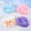 Sea Shell Candy Box Mermaid Shell Treat Container Plastic Chocolate Box Jewelry Holder for Wedding Birthday Shower Decoration