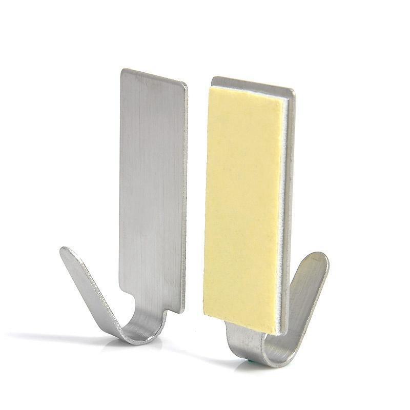 6 шт., кухонная настенная дверь, держатель для палочек из нержавеющей стали, вешалка для ванной комнаты, кухонные крючки для подвешивания