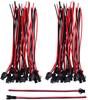JST 2-Pin Cable Kit – 22AWG 135mm – 20 Pairs Male & Female – For RC Models, Car Audio, Adapters – Red/Black