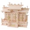 Kamidana No Sato Shinto Shrine with Three Different Roofs, Tsumugi, Natural, 39 X 49.5 X 20 Cm