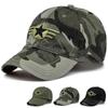 Men and Women Pentagram with Wings Embroidery Baseball Cap Unisex Adjustable Hat Camouflage Outdoor Tactical Hats Fishing Caps