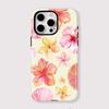 For Magsafe 2 In 1 Flower Pattern Case For iPhone 11 12 Pro 13 14 Plus 15 16 Pro Max Luxury Magnetic Shockproof Phone Cover