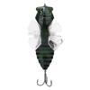 Hard Fish Lure Bionic Cicada Shape Fishing Bait with Rotating Spins Propeller Treble Hook