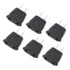 10PCS  To  Adapter 2 Prong Flat Plug To Round Outlet Converter for Home Travel Office Use 125‑
