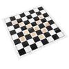 Wooden International Checkers Board Game Checkers Pieces Film Chessboard Transparent Plastic Box