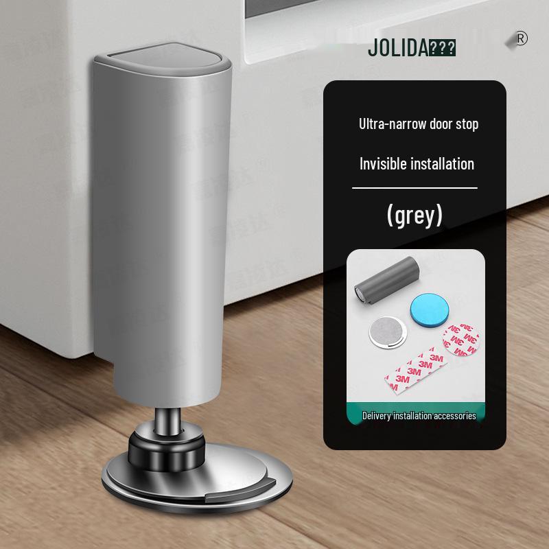 Magnetic Invisible Floor Door Stop - Anti-Collision Door Holder for Bathroom