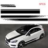 5 Pieces Car Decals,Long Stripe Sticker, Decal Universal Hood, Body Side,Waterproof