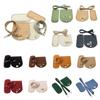 3Pcs/Set Solid Color DIY Bag Accessories Replacement Leather Bag Strap  Shoulder Handbag