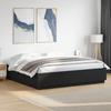 VidaXL Bed Frames, Double Bed with Slatted Base, Adult Bed, Bedroom Furniture, Modern, Black 180x200 Cm 3209682
