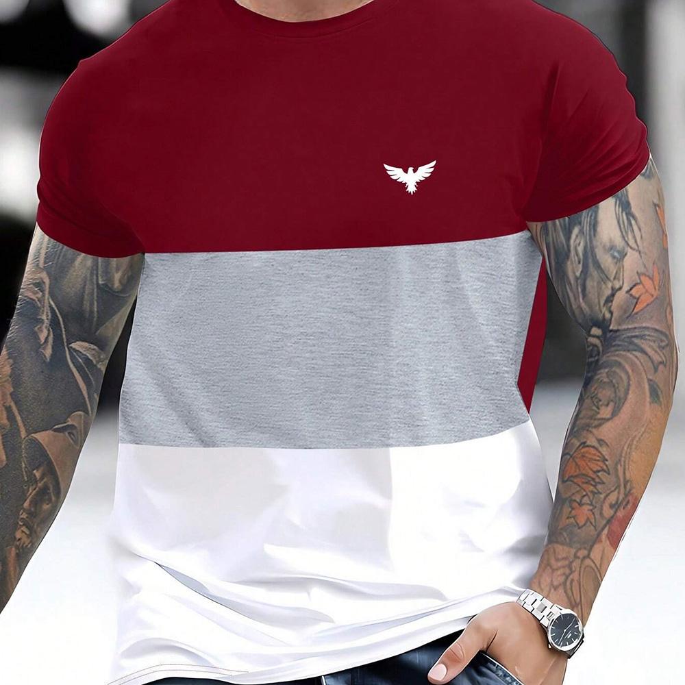 2025 New 3D Printing Men's Casual Handsome Comfortable T-Shirt Printed Adult Wearable Lightweight Soft Classic Everyday Tops