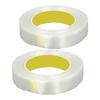 2 Roll Glass Fiber Tape 25mm Wide 50m Long Self Adhesive Strapping Tape for Transportation