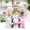 4-inch Plush Toy Doll Creative Pendant Claw Machine Keychain Doll Cute Little Rabbit Rag Doll
