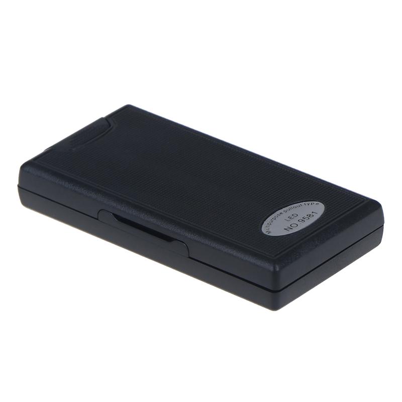 2.5X 45X Portable Pullout Illuminated Led Glass Magnifier With 3 Led Lights