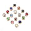 Apparel Sewing Sparkling Flower-shaped Clothes Decoration Rhinestone Buttons Crystal Glass Stone