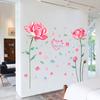 XY9003 Rose Flower Bedroom Room Decoration Wallpaper Sticker Self-adhesive Living Room Background Wall Sticker