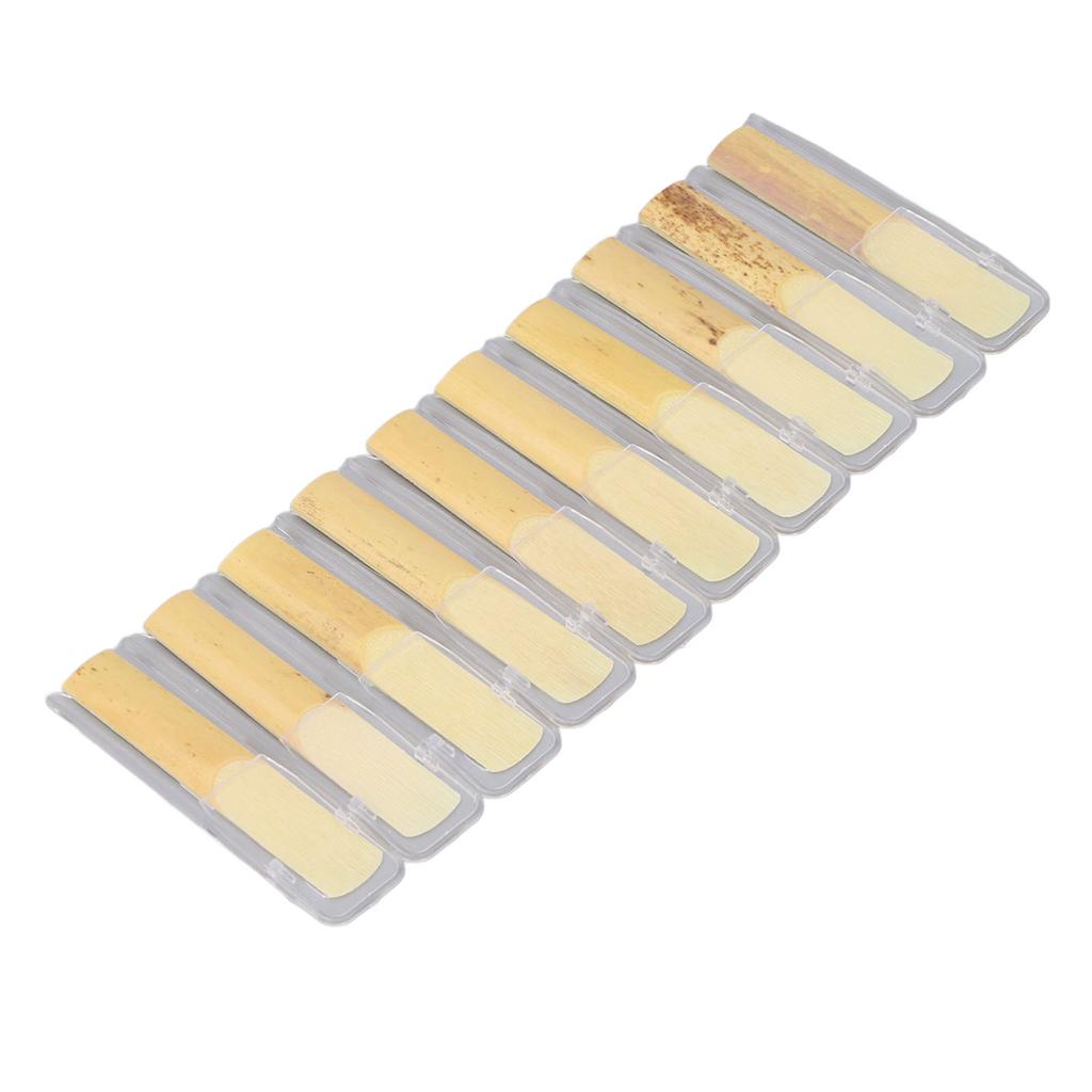 10PCS Professional Sax Reeds 2.5 Strength Bb Soprano Saxophone Traditional Reeds for Beginner