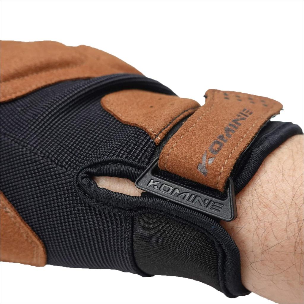 KOMINE Urban Mesh Motorcycle Size Mesh for and Autumn Gloves, Black, 3XL, GK-227 1228, Material, Spring, Summer,