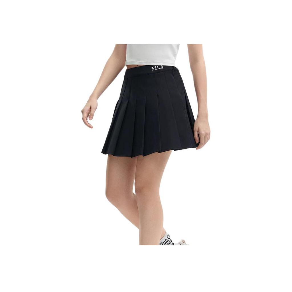 New FILA ORIGINALE SS24 Casual Short Skirts Women's Jet Black F51W429303F-BK