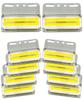 HTharros Side Marker 24V Truck LED COB Pack of 10 Lights, Downlights, High-Brightness LEDs, Amber,