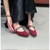 New Style Luxury Women's Pointed Toe Women's Elegant Party Daily Low Heels Pump Footwear Women Minimalist Flats Shoes