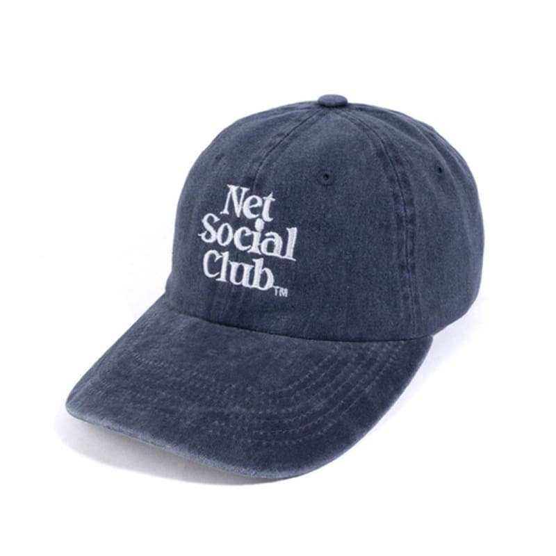 Net Social Club OG LOGO PEACH PIGMENT CAP (NAVY)