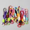 Multicolour Hand Woven Keychain Mobile Phone Lanyard Anti Lost Knot Rope Strap Key Ring Men Women Car Key Holder Accessory