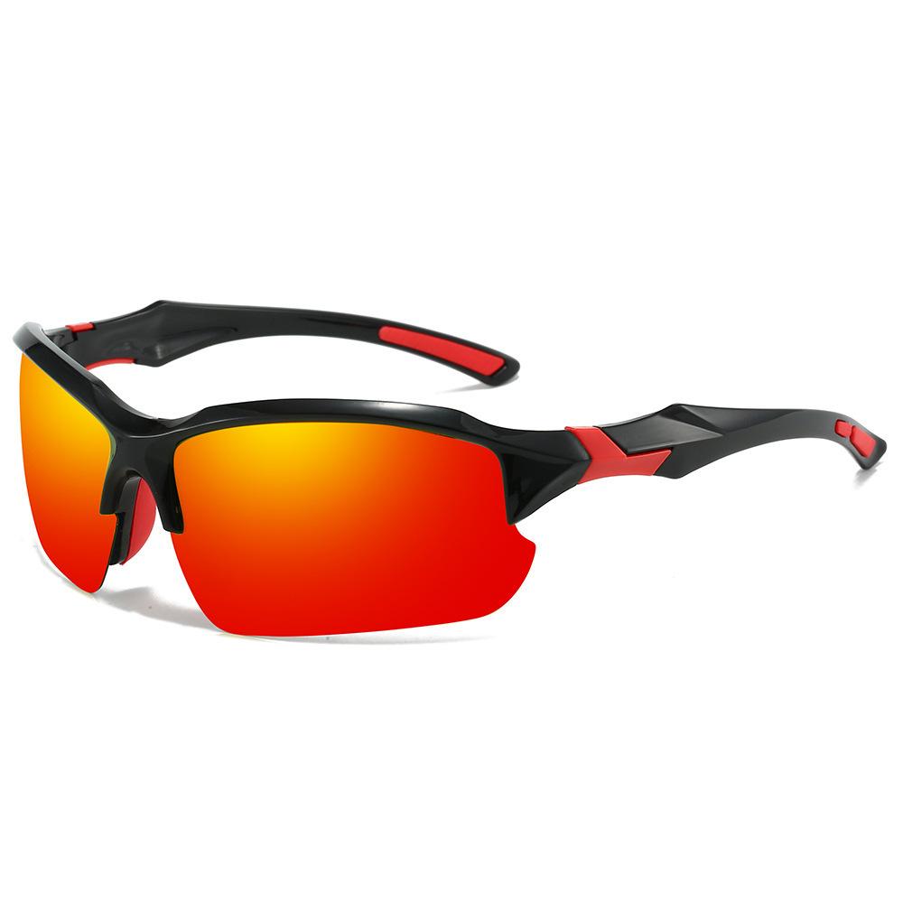 Men Polarized Fashionable Sports Glasses Windproof Running Fishing Suitable for Baseball Golf and Driving