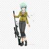 Sinon Ggo Render Sinon Kirito Iron On Patches For Clothing Applique Stickers On Clothes Heat-Sensitive Custom Patch
